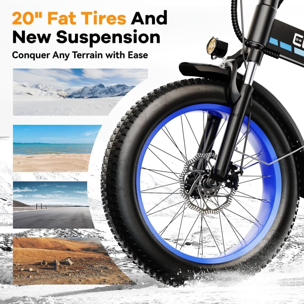 Kebiko F6F Folding E-Bike Fat Tires