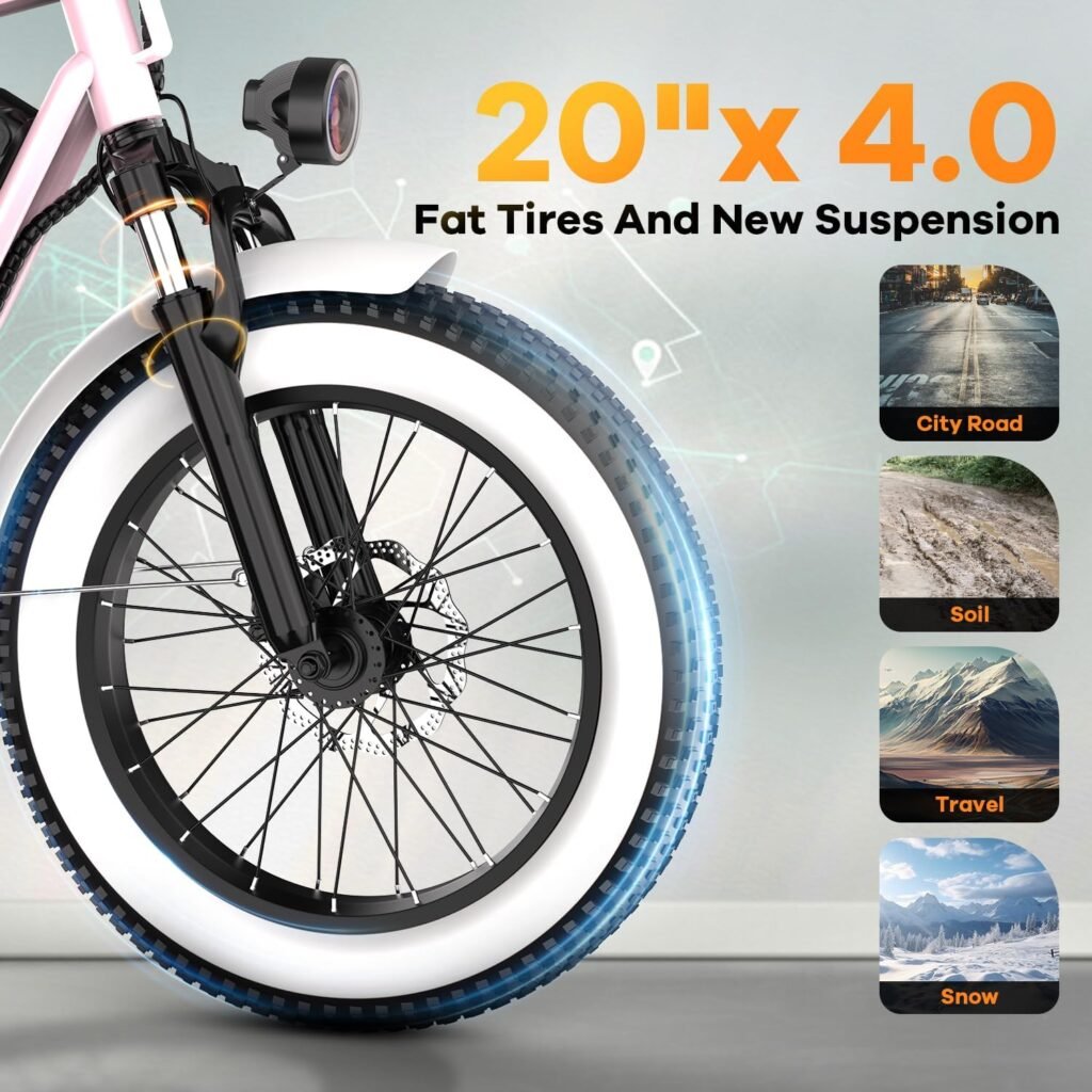Kebiko F8 Electric Bike, 20" tires