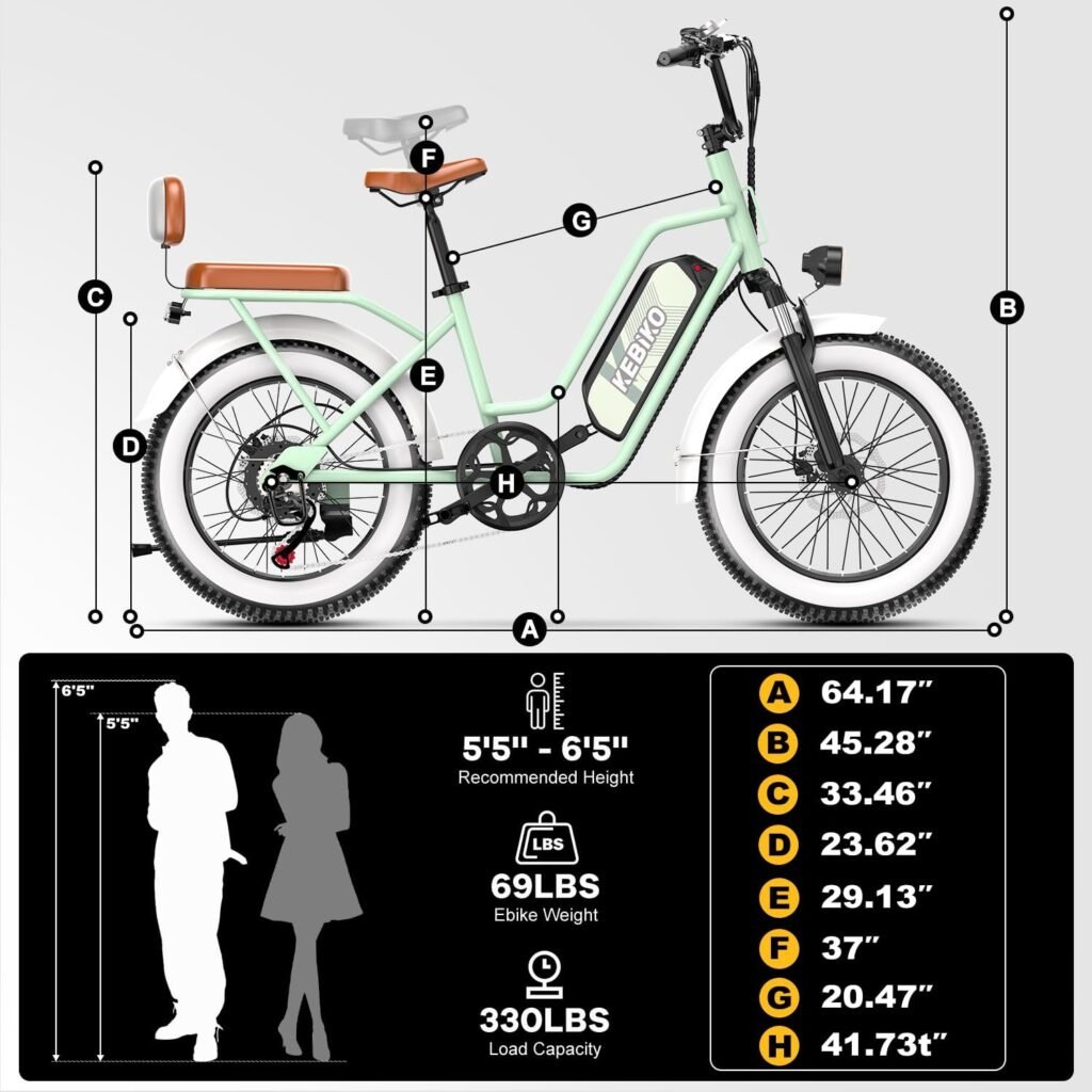 Kebiko F8 Electric Bike 330lbs